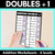 1 for Doubles + 1 Addition Worksheets - 4 Levels