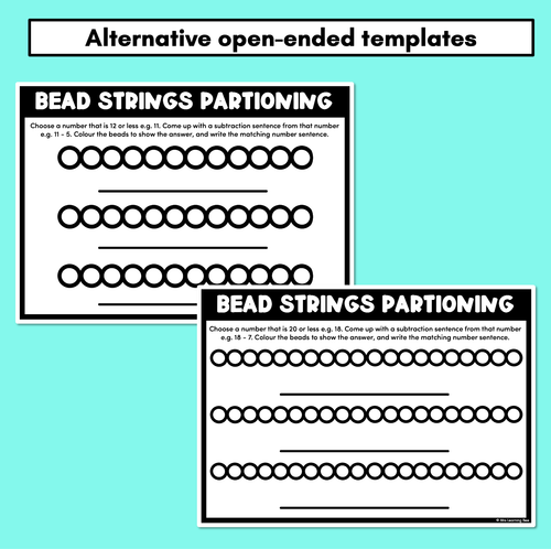 Resource preview 4 for Bead Subtraction Worksheets - Subtraction from 10 or 20