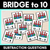 1 for Bridging to 10 Subtraction Question Task Cards