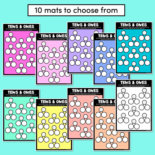 Resource preview 3 for Tens & Ones Open-Ended Mats - Partitioning 2-Digit Numbers