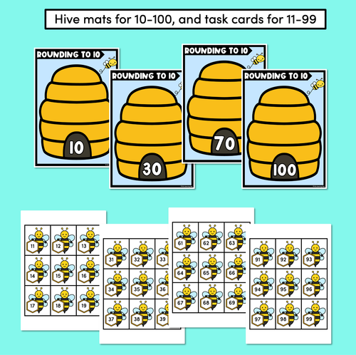 Resource preview 3 for Rounding to 10 Bee Hive Game