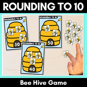 Rounding to 10 Bee Hive Game