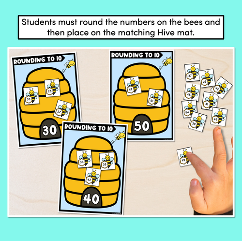 Resource preview 2 for Rounding to 10 Bee Hive Game