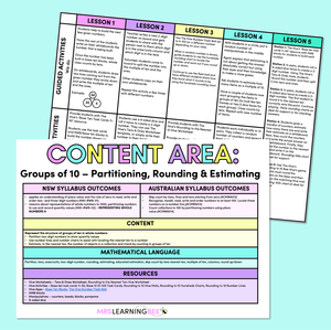 Groups of Ten - Partitioning, Rounding & Estimating - Grade 1 & 2 Program