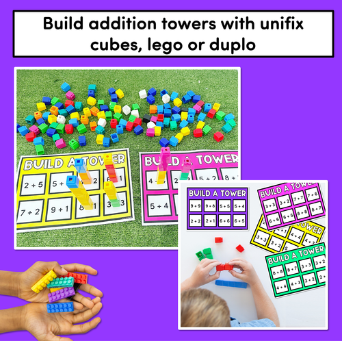 Resource preview 4 for Addition Towers - Doubles & Near Doubles