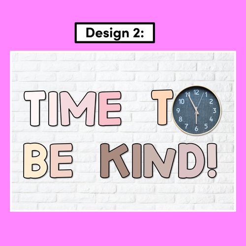 Resource preview 3 for TIME TO BE KIND - Rainbow & Neutral Kindness Display