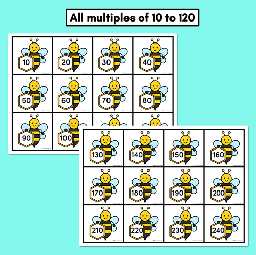 Resource preview 2 for Skip Counting Flash Cards - Multiples of 10