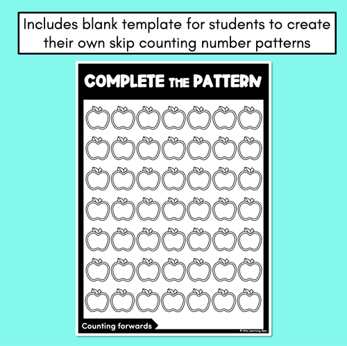 Resource preview 4 for Counting Forwards - Skip Counting Number Patterns with multiples of 2, 3, 5 & 10