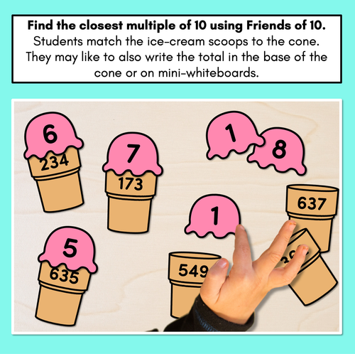 Resource preview 2 for How Many More Task Cards - Using number bonds to find multiples of 10