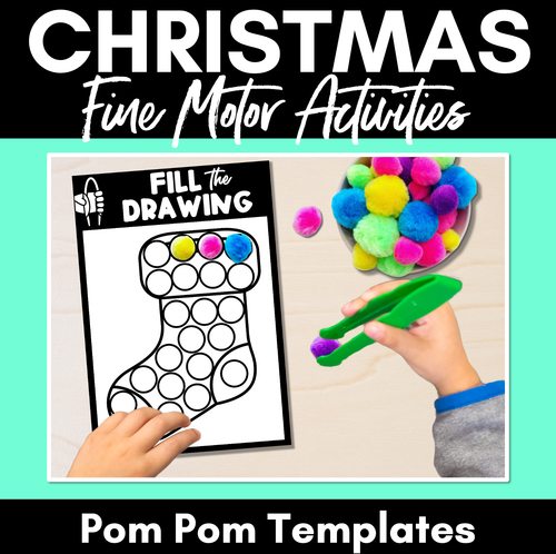 Resource preview 6 for Fine Motor Christmas Activities Bundle