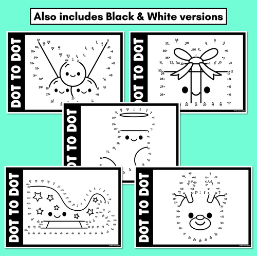 Resource preview 3 for Fine Motor Christmas Activities - Dot to Dot Templates