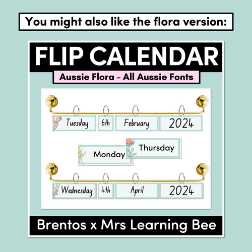 Resource preview 4 for Flip Calendar - Aussie Fauna - The Brentos Collection