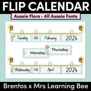 Flip Calendar - Aussie Flora - The Brentos Collection