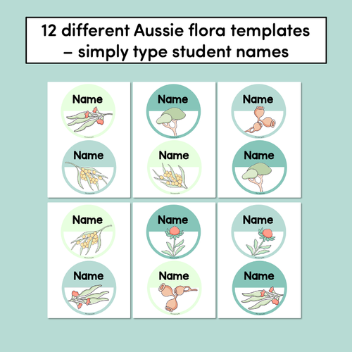 Resource preview 3 for Classroom Door or Window Display - Editable - Aussie Flora - The Brentos Collection