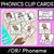 5 for R-Controlled Vowel Sounds Clip Cards Bundle