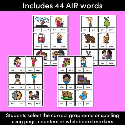 Resource preview 2 for AIR SOUND CLIP CARDS - air are ear words