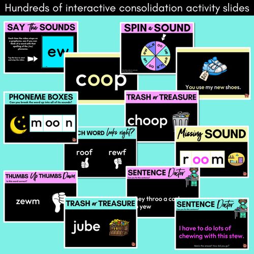 Resource preview 4 for Long Vowel U Lesson Slides - Long Vowel Team PowerPoints