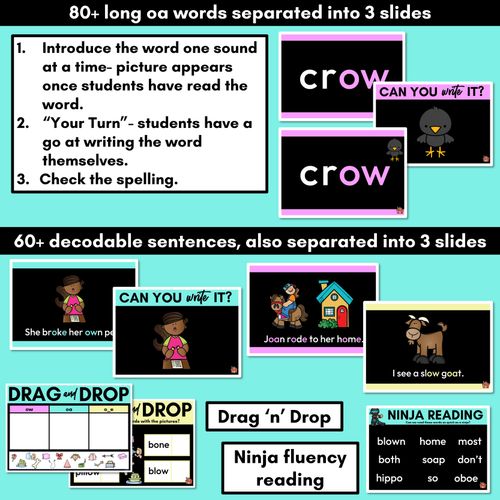 Resource preview 3 for Long Vowel O Lesson Slides - Long Vowel Team PowerPoints