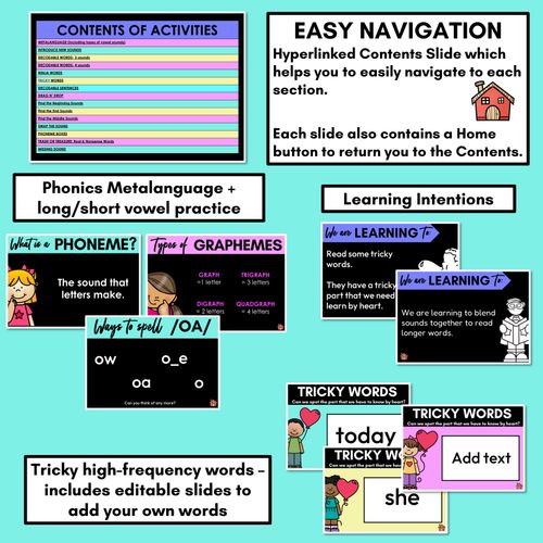 Resource preview 2 for Long Vowel O Lesson Slides - Long Vowel Team PowerPoints