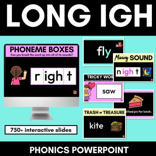 Resource preview 3 for Phonics Powerpoints - Long Vowels Bundle