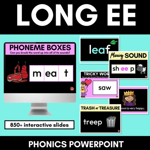 Resource preview 5 for Phonics Powerpoints - Long Vowels Bundle