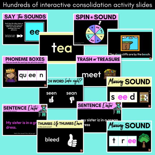 Resource preview 4 for Long Vowel E Lesson Slides - Long Vowel Team PowerPoints