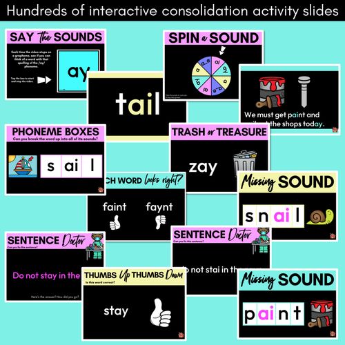 Resource preview 4 for Long Vowel A Lesson Slides - Long Vowel Team PowerPoints