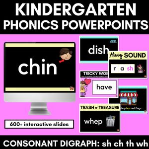 Consonant Digraphs Phonics Powerpoint  - CH SH TH WH