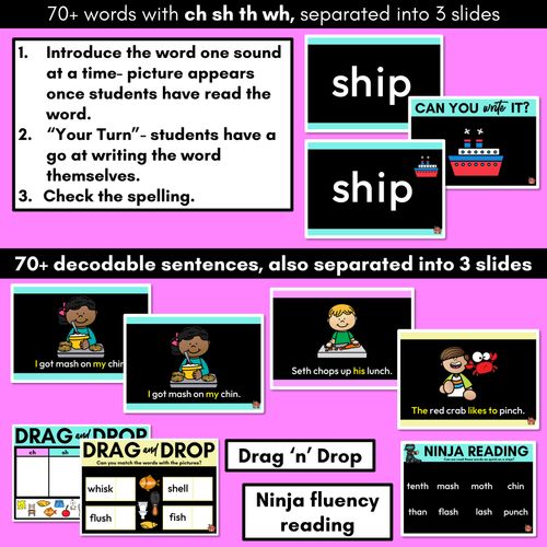 Resource preview 3 for Consonant Digraphs Phonics Powerpoint  - CH SH TH WH