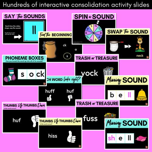 Resource preview 4 for Consonant Digraphs Phonics Powerpoint - LL SS FF ZZ CK