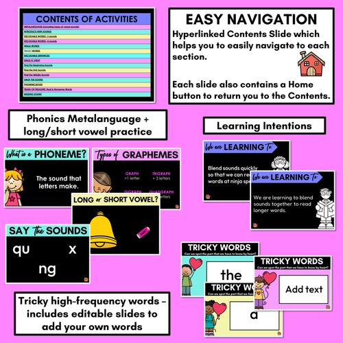 Resource preview 2 for Consonant Digraphs Phonics Powerpoint - QU NG X