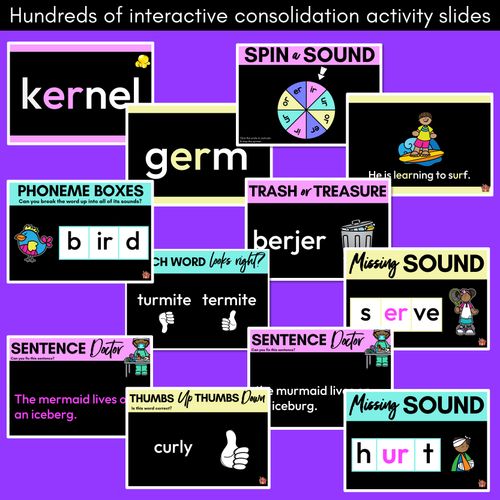 Resource preview 4 for R-Controlled Vowels - ER Sound Powerpoint