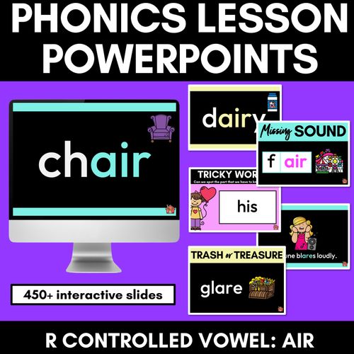 Resource preview 1 for R-Controlled Vowel - AIR Sound Powerpoint