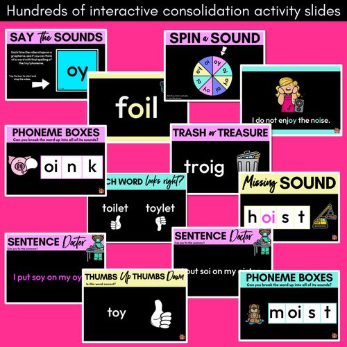 Resource preview 4 for Diphthongs - OY Sound Powerpoint