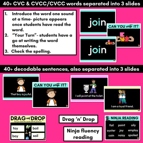 Resource preview 3 for Diphthongs - OY Sound Powerpoint