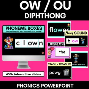 Diphthongs - OW Sound Powerpoint