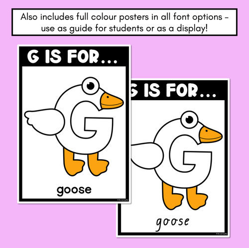 Resource preview 4 for Beginning Sound Crafts - UPPERCASE Letter G - G is for Goose