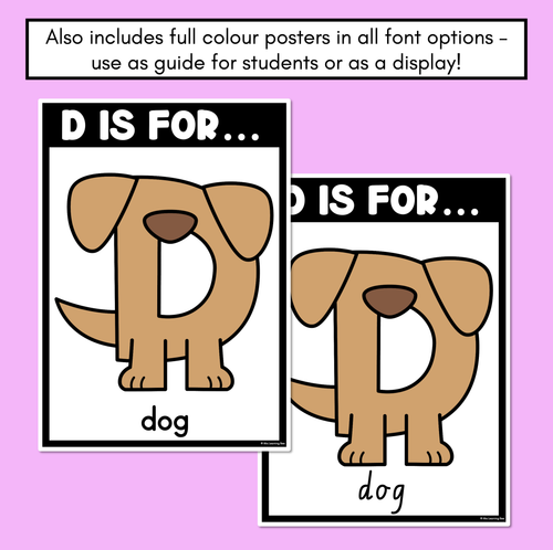 Resource preview 4 for Beginning Sound Crafts - UPPERCASE Letter D - D is for Dog