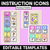 1 for Instructional Icon Editable Templates - Classroom Instructions & Equipment Visuals - RAINBOW PALETTE