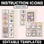 1 for Instructional Icon Editable Templates - Classroom Instructions & Equipment Visuals - NEUTRAL PALETTE