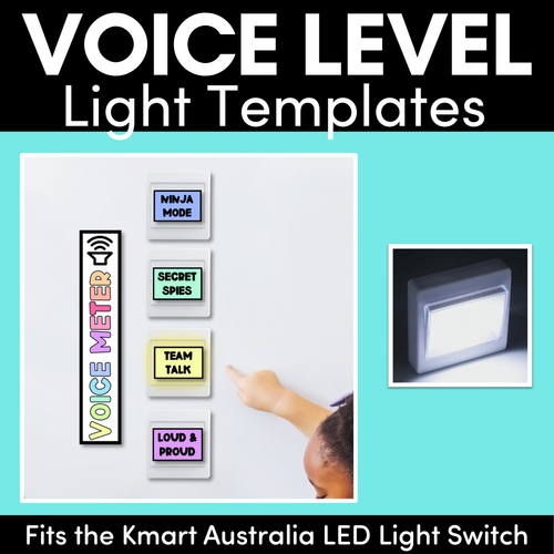 Resource preview 1 for Voice Level Light Templates - Editable Sound Switches - Classroom Management Tool