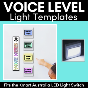 Voice Level Light Templates - Editable Sound Switches - Classroom Management Tool