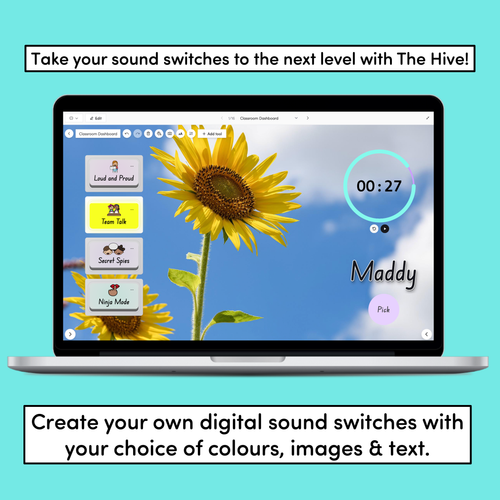 Resource preview 4 for Voice Level Light Templates - Editable Sound Switches - Classroom Management Tool