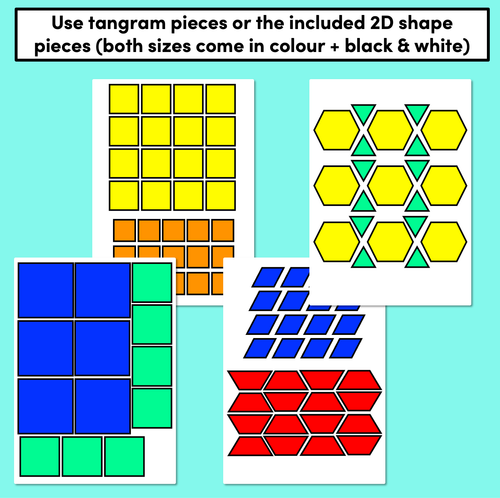 Resource preview 3 for Composing Shapes - 2D Shape Printables