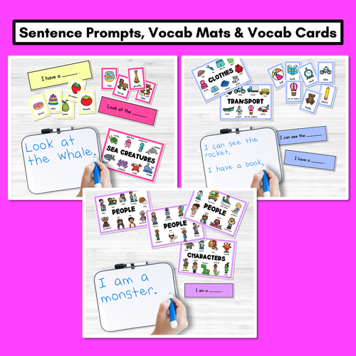 Resource preview 2 for Kindergarten Writing Station - Vocabulary and Writing Prompts for Kindergarten and Grade 1