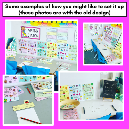 Resource preview 5 for Kindergarten Writing Station - Vocabulary and Writing Prompts for Kindergarten and Grade 1