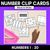 1 for Number Clip Cards 1-20 for Kindergarten - Black & White Pack