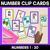 1 for Number Clip Cards for 1-20 - Kindergarten Math Center - Colour Pack