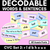 1 for CVC CVCC CCVC Decodable Words and Sentence Cards - Set 2 - r l d b h o u c