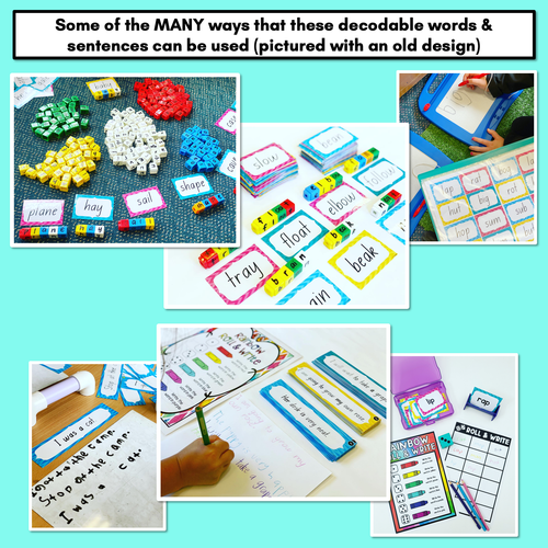 Resource preview 4 for Long Vowel I Decodable Words and Sentence Cards